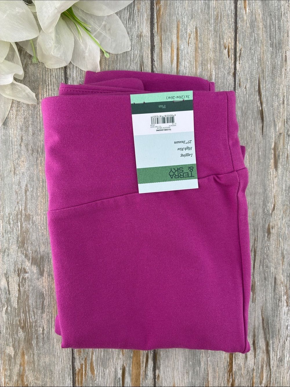Women's Plus High Waist Full Length Leggings Pants Size 3X